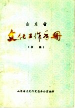 山东省文化工作手册 初稿