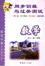 同步训练与过关测试 数学 初中三年级 第二学期 第2版