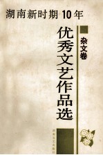 湖南新时期10年优秀文艺作品选 杂文卷