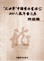 “大世界”中国实力书法家200人龙年书法展作品集