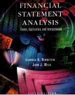 FINANCIAL STATEMENT ANALYSIS THEORY，APPLICATION，AND INTERPRETATON SIXTH EOITION