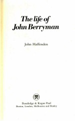 THE LIFE OF JOHN BERRYMAN