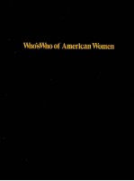 WHO'S WHO OF AMERICAN WOMEN 15TH EDITION 1987-1988