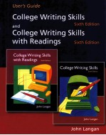 COLLEGE WRITING SKILLS AND COLLEGE WRITING SKILLS WITH READINGS SIXTH EDITION