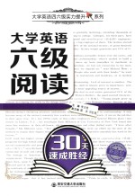 大学英语四六级实力提升系列 大学英语六级阅读30天速成胜经