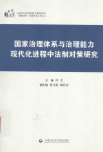 国家治理体系与治理能力现代化进程中法制对策研究