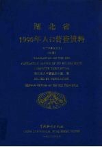 湖北省1990年人口普查资料 电子计算机汇总 中