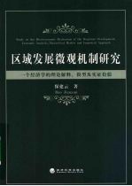 区域发展微观机制研究 一个经济学的理论解释、模型及实证检验