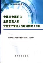 全国安全生产培训系列教材 金属非金属矿山主要负责人和安全生产管理人员培训教材 下