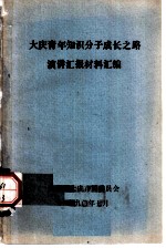 大庆青年知识分子成长之路演讲汇报材料汇编