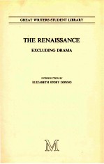 THE RENAISSANCE EXCLUDING DRAMA