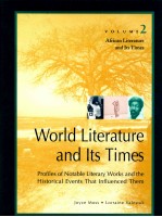 WORLD LITERATURE AND ITS TIMES VOLUME 2 AFRICAN LITERATURE AND ITS TIMES