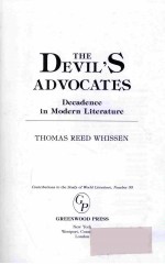 THE DEVIL'S ADVOCATES DECADENCE IN MOFRN LOTERATURE CONTRIBUTIOND TO THE STUDY OF WORLD LITERATURE