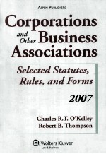 Corporations and Other Business Associations Selected Statutes