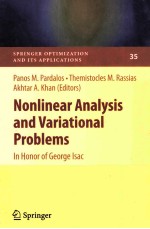 NONLINEAR ANALYSIS AND VARIATIONAL:IN HONOR OF GEORGE ISAC