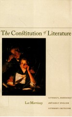 THE CONSTITUTION OF LITERATURE