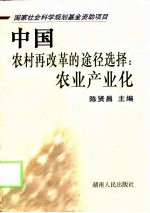 中国农村再改革的途径选择：农业产业化