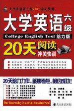 大学英语六级阅读20天冲关快训