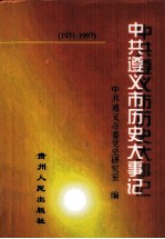 中共遵义市历史大事记 1931-1997