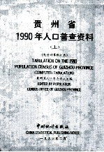 贵州省1990年人口普查资料 电子计算机汇总 上