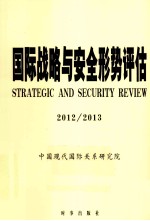 国际战略与安全形势评估 2012/2013=STRATEGIC AND SECURITY REVIEW