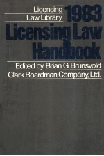 1983 LICENSING LAW HANDBOOK