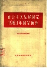 社会主义兄弟国家1960年国家预算