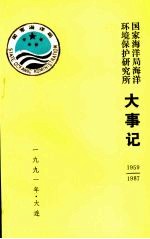 国家海洋局海洋环境保护研究所大事记 1959-1987