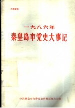 1986年秦皇岛市党史大事记