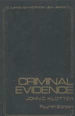 CRIMINAL EVIDENCE FOURTH EDITION