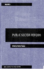 SAGE LIBRARY OF THE PUBLIC SECTOR PUBLIC SECTOR REFORM VOLUME III REFORM OFTER THE COLD WAR