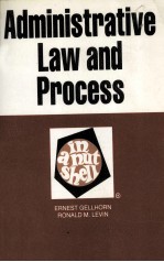 ADMINISTRATIVE LAW AND PROCESS IN A NUTSHELL THIRD EDITION