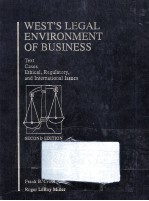 WEST'S LEGAL ENVIRONMENT OF BUSINESS SECOND EDITION