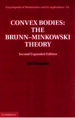 encyclopedia of mathematics and its applications convex bodies:the brunn-minkowski theory second ex