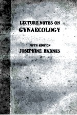 LECTURE NOTES ON GYNAECOLOGY FIFTH EDITION