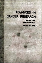 ADVANCES IN CANCER RESEARCH VOLUME 28 1978