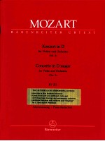 concerto in D major for violin and Orchestra >>No.2<< KV 211 piano reduction BA 4864a