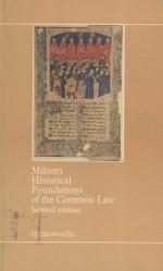 HISTORICAL FOUNDATIONS OF THE COMMON LAW SECOND EDITION