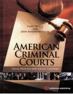 AMERICAN CRIMINAL COURTS LEGAL PROCESS AND SOCIAL CONTEXT