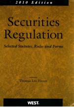 SECURITIES REGULATION  SELECTED STATUTES