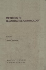 Methods in quantitative criminology