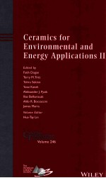 geramics for environmental and energy applications II geramic transactions