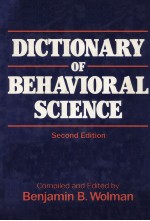 DICTIONARY OF BEHAVIORAL SCIENCE SECOND EDITION