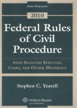 FEDERAL RULES OF CIVIL PROCEDURE WITH SELECTED STATUTES