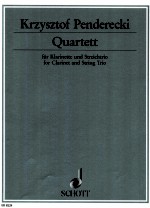 Quartett for clarinet and String trio 1993 ED 8229