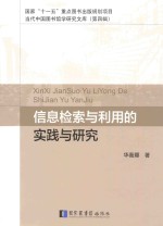 国家“十一五”重点图书出版规划项目 当代中国图书馆学研究文库 信息检索与利用的实践与研究