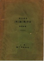 群声数字表 英文常用