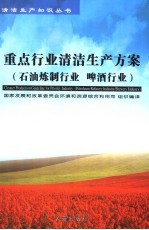 重点行业清洁生产方案  石油炼制行业、啤酒行业