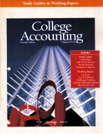 STUDY GUIDE AND WORKING PAPERS FOR COLLEGE ACCOUNTING:SEVENTH EDITION