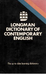 LONGMAN DICTIONARY OF CONTEMPORARY ENGLISH